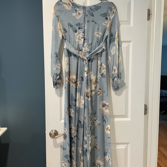 Floral Chiffon Maternity Maxi Dress - Picture 7 of 7